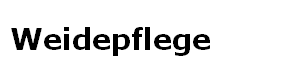 Weidepflege